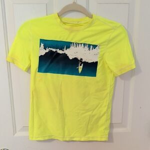Gap Kids Bright Yellow Graphic Swim Shirt